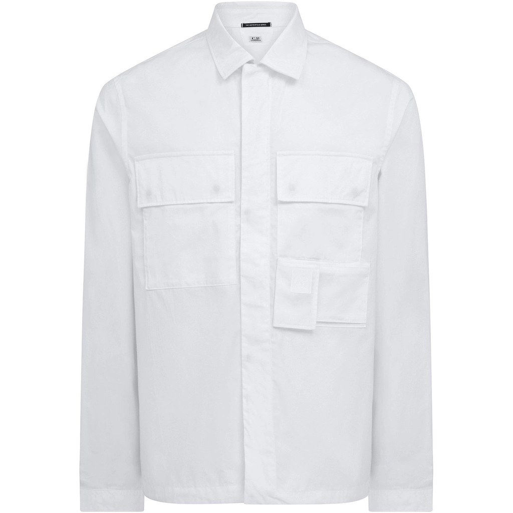 CP Company Gabardine Pocket Shirt - White 101